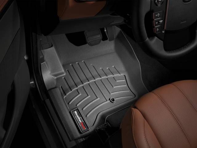 3D коврики для Land Rover Range Rover Sport 2008-2013, Discovery 2004-2016 черные передние WeatherTech 443621 46424 фото