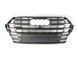 Решетка радиатора на Audi Q5 2016-2020 в стиле SQ5 Silver Chrome 427421 фото 3