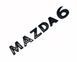 Автологотип напис Mazda 6 new чорний глянець 522787 фото 3