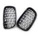 Решітка радіатора на BMW 1 F20, F21 2011-2015 Chrome Black Diamond 355183 фото 2