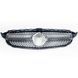 Решетка радиатора на Mercedes C-class W205 2018-2021 Diamond Silver под камеру 427442 фото 1