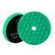 Полировочный круг Chemical Guys Green Hex-Logic Quantum Heavy Cutting Pad 5" / 125мм средней жесткости одношаговый 408597 фото 1