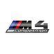 Автологотип емблема напис BMW M4 Competition Black Shadow Edition чорний глянець 401650 фото 1