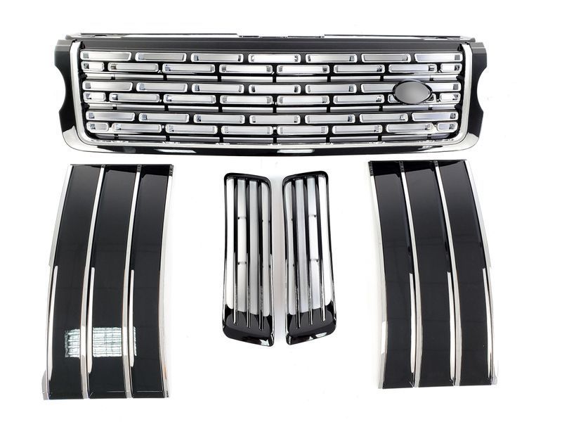 Решетка радиатора на Land Rover Range Rover 2013-2017 жабра и решетки в бампер Black Chrom 427480 фото Решетка радиатора на Land Rover Range Rover 2013-2017 жабра и решетки в бампер Black Chrom 427480 фото