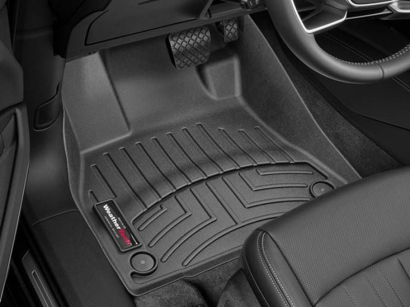 3D коврики для Audi e-tron 2019- черные передние WeatherTech 4415621 141543 фото