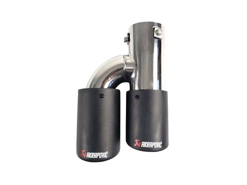 Насадки на выхлоп Carbon ( матовый ) 54mm To 76mm ( двойная H ) на Akrapovič 429255 фото Насадки на выхлоп Carbon ( матовый ) 54mm To 76mm ( двойная H ) на Akrapovič 429255 фото