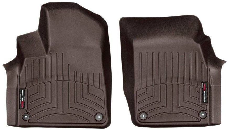 3D килимки для Audi Q7, Q8 2016- какао передні WeatherTech 478871 46147 фото
