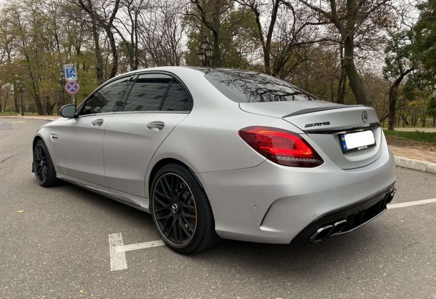 Спойлер на Mercedes C-Class W205 2014-2018 в стиле C63 S черный глянец 523367 фото