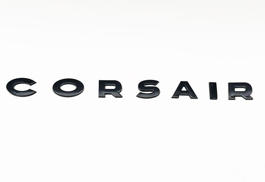 Автологотип емблема напис Lincoln Corsair Black Label на кришку багажника чорний глянець 522651 фото