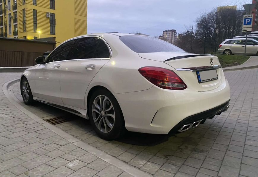 Спойлер на Mercedes C-Class W205 2014-2018 в стиле C63 S черный глянец 523367 фото