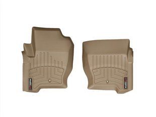 3D килимки для Land Rover Range Rover Sport 2008-2013, Discovery 2004-2016 бежеві передні WeatherTech 453621 46422 фото
