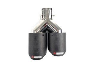 Насадки на выхлоп Carbon ( матовый ) 54mm To 76mm ( двойная Y ) на Akrapovič 429256 фото