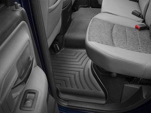 3D килимки для Dodge Ram 2008- Quad Cab чорні задні WeatherTech 442162 120256 фото