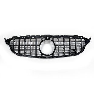 Решітка радіатора на Mercedes C-class W205 2014-2018 GT Panamericana Chrome Black 392695 фото