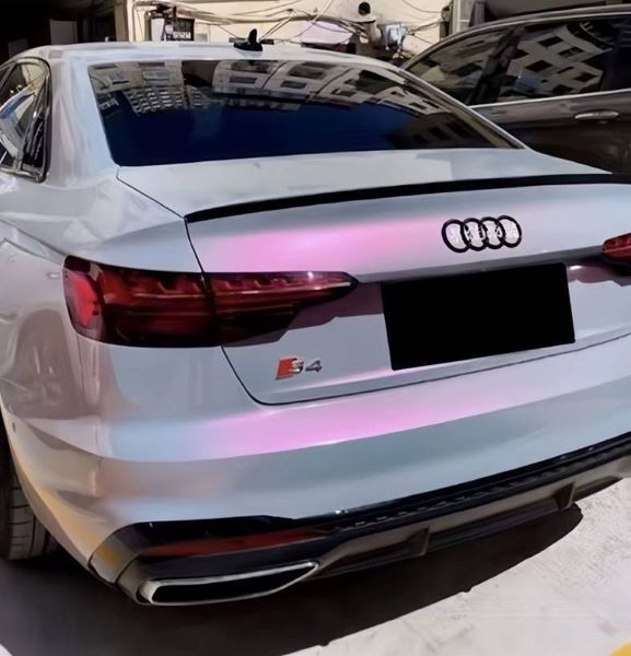 Спойлер на Audi A4 B9 2015- стиль S4 чорний глянець 409766 фото