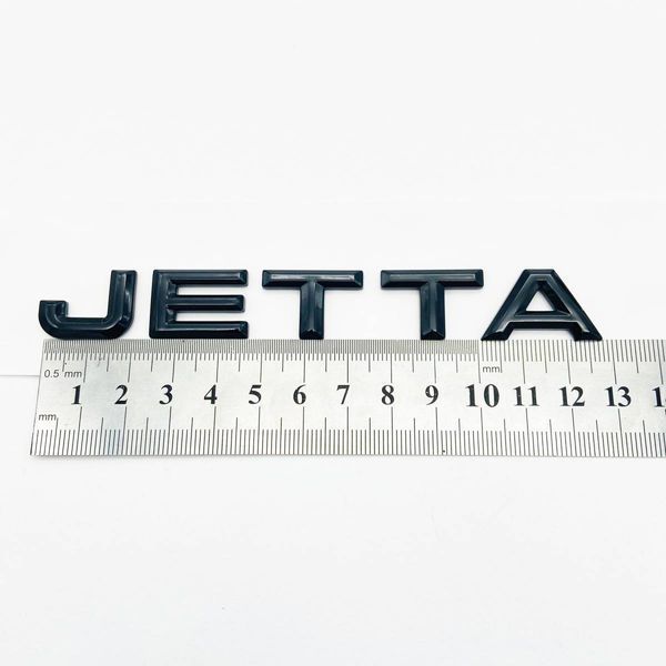 Автологотип шильдик эмблема надпись Volkswagen Jetta New черная на багажник 423918 фото
