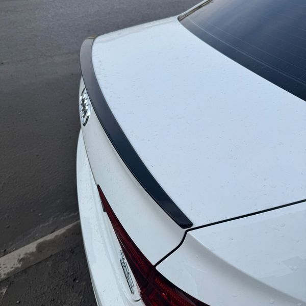 Спойлер на Audi A4 B9 2015- стиль S4 чорний глянець 409766 фото
