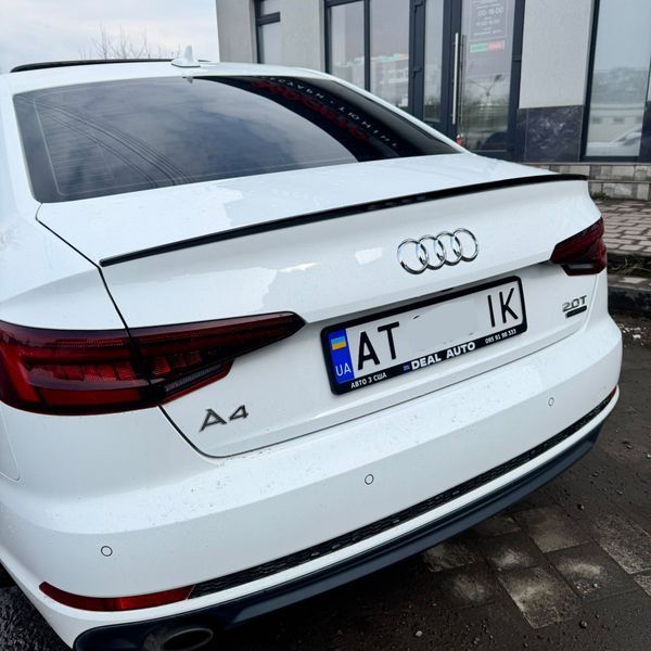 Спойлер на Audi A4 B9 2015- стиль S4 чорний глянець 409766 фото