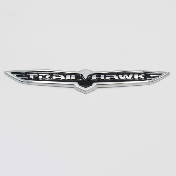 Автологотип шильдик эмблема надпись Jeep Trail Hawk Big black 260962 фото