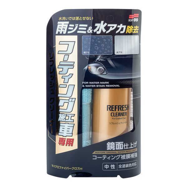 Очиститель несмываемых загрязнений Soft99 Refresh Cleaner for Coated Cars 180 мл 417660 фото