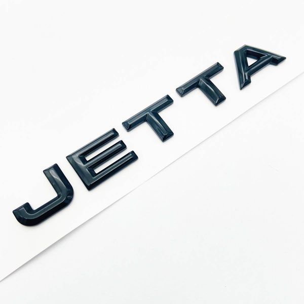 Автологотип шильдик эмблема надпись Volkswagen Jetta New черная на багажник 423918 фото