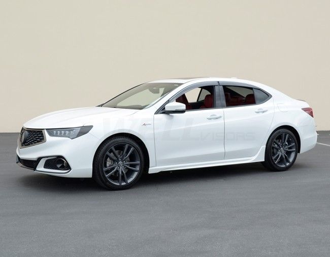 Дефлектори вікон для Acura TLX 2015- з чорним молдингом WELLvisors 3-847AC012 209104 фото