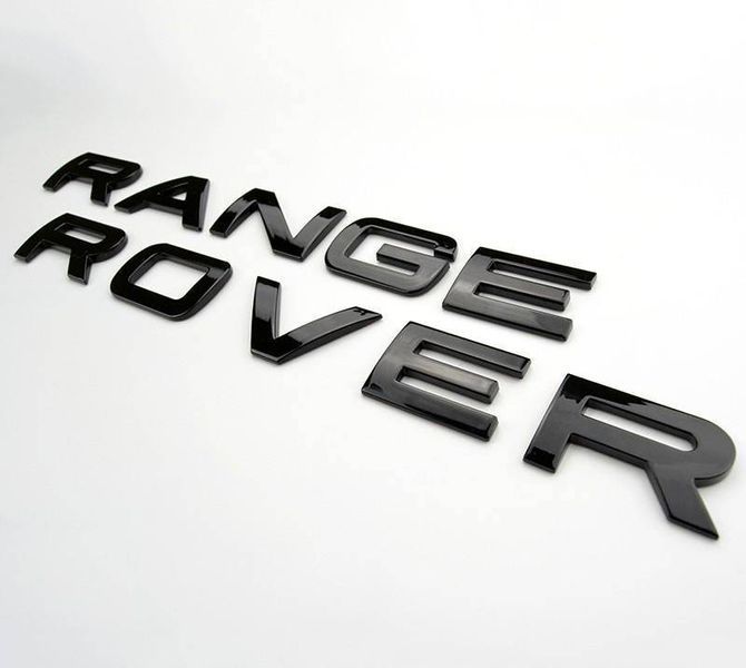 Автологотип надпись Range Rover L405 2012-2021 на крышку багажника черный глянец 424103 фото Автологотип надпись Range Rover L405 2012-2021 на крышку багажника черный глянец 424103 фото