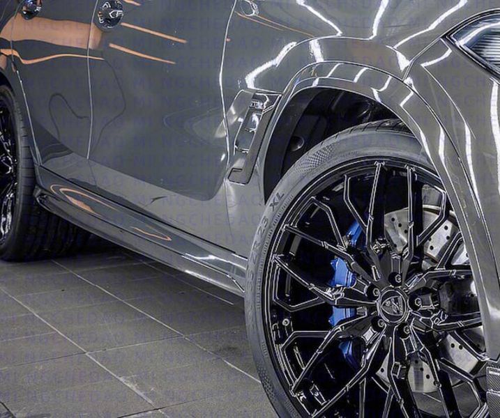 Карбонові накладки на пороги для BMW X6M F96 2019- LD 427042 фото