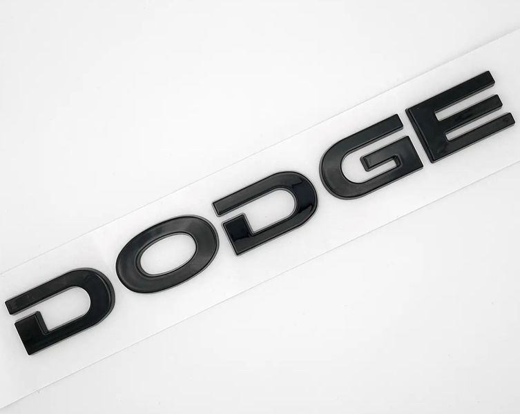 Автологотип шильдик эмблема надпись Dodge Black черный глянец 431088 фото