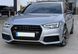 Передний бампер на Audi A4 B9 2015-2019 в стиле S4 Black 429828 фото 12