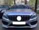 Решітка радіатора на Mercedes C-class W205 2014-2018 GT Chrome Black під камеру 427446 фото 2