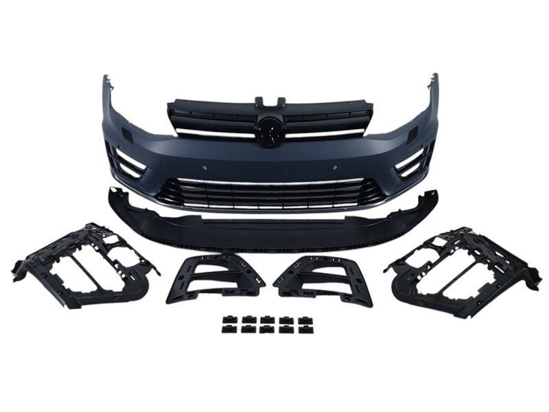 Передний бампер на Volkswagen Golf VII 2012-2017 в стиле R32 428718 фото Передний бампер на Volkswagen Golf VII 2012-2017 в стиле R32 428718 фото