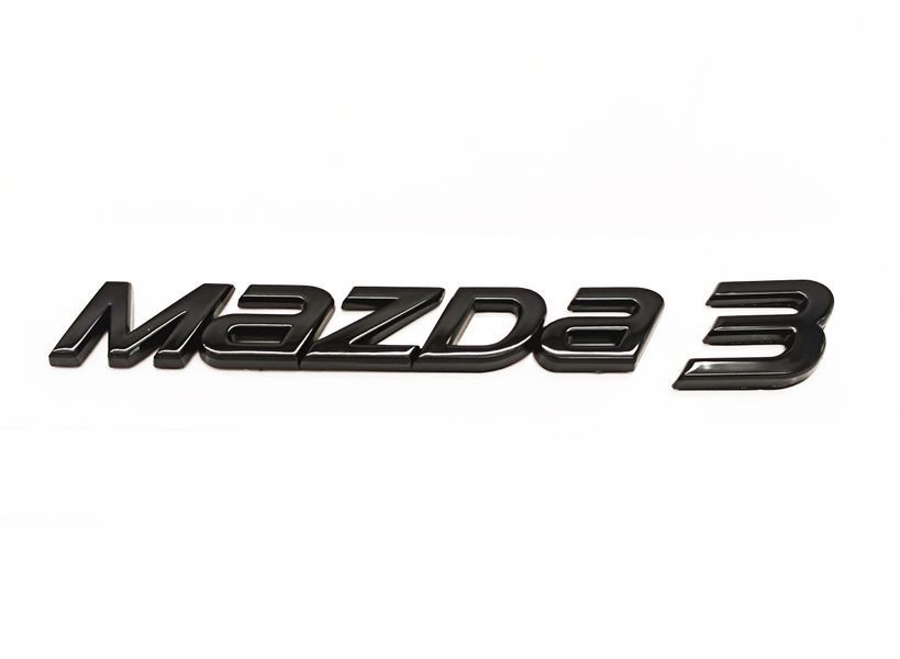 Автологотип напис Mazda 3 чорний глянець 521808 фото