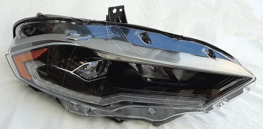 Передние фары на Ford Mustang 2017-2023 FULL LED черные 430436 фото