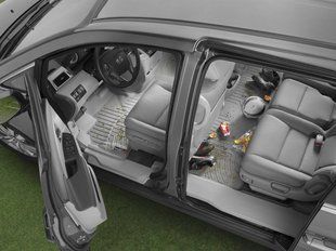 3D килимки для Land Rover Range Rover, Range Rover Sport 2022- бежеві передні WeatherTech 4517531 414997 фото