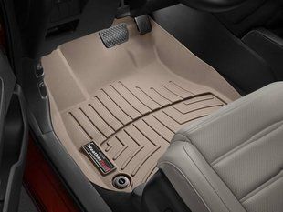 3D килимки для Honda CR-V 2017- бежеві передні WeatherTech 4511101 98195 фото