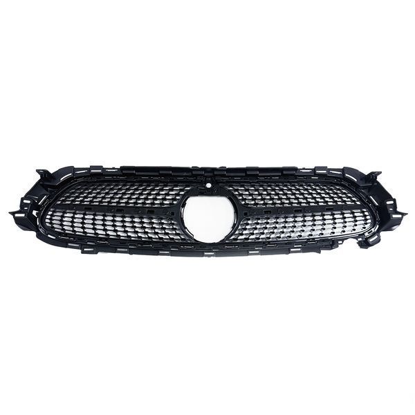 Решітка радіатора на Mercedes E-class W213 2020-2023 AMG Diamond під камеру Chrome black 522786 фото