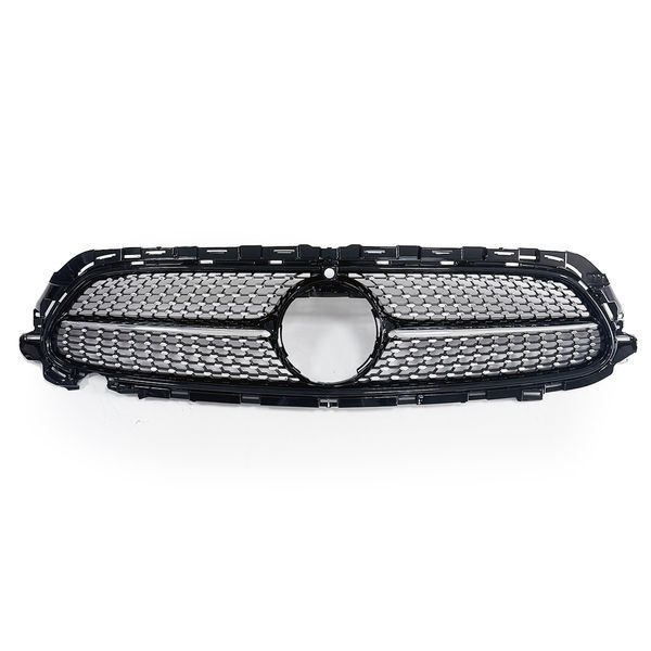 Решітка радіатора на Mercedes E-class W213 2020-2023 AMG Diamond під камеру Chrome black 522786 фото