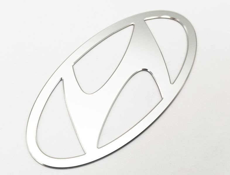 Автологотип емблема Hyundai NEW 150мм сірий сатин 522886 фото