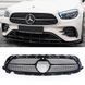 Решітка радіатора на Mercedes E-class W213 2020-2023 AMG Diamond під камеру Chrome black 522786 фото 1