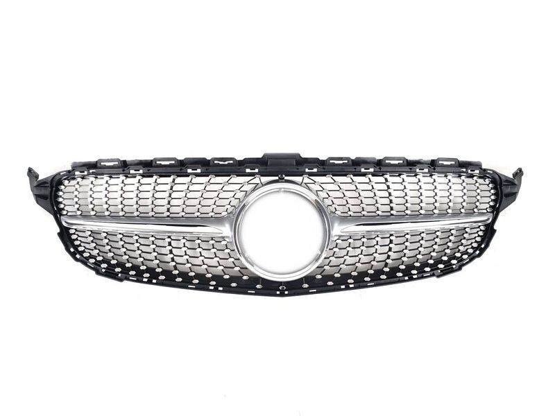 Решетка радиатора на Mercedes C-class W205 2014-2018 Diamond Silver 429932 фото Решетка радиатора на Mercedes C-class W205 2014-2018 Diamond Silver 429932 фото