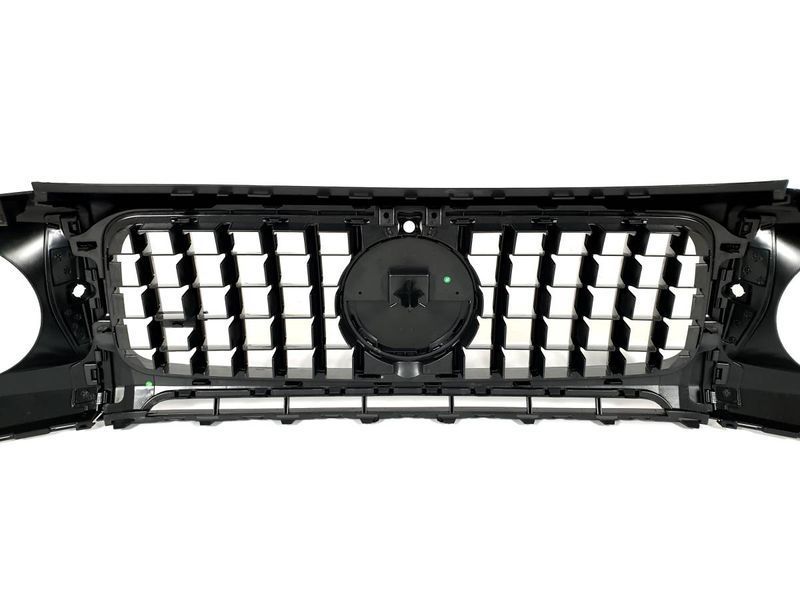 Решетка радиатора на Mercedes G-class W463 2018-2022 GT Chrome Black 427490 фото