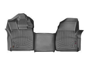 3D коврики для Ford F-150 2015- Regular cab винил черные передние цельный WeatherTech 446981V 253436 фото