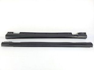 Накладки на пороги (стиль E63 AMG) на Mercedes E-class W212 2013-2016 428636 фото