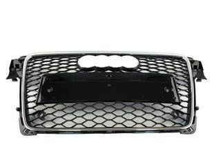 Решітка радіатора на Audi A4 B8 2007-2011 стиль RS4 Chrome Black 427272 фото