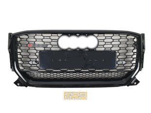 Решітка радіатора на Audi Q2 2016-2020 стиль RSQ2 Black 427338 фото