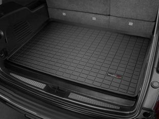 Килимок у багажник для Cadillac Escalade ESV, Chevrolet Suburban, GMC Yukon XL 2015- чорний WeatherTech 40678 45906 фото