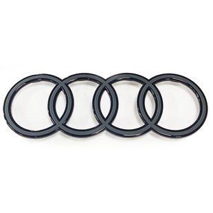 Автологотип черная эмблема Audi Q7 2024- Black Edition в решетку радиатора 4M0853605B716 430863 фото