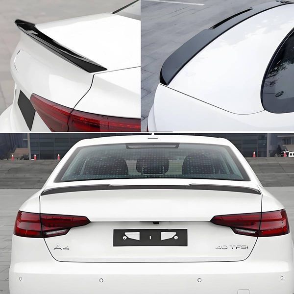 Спойлер на Audi A4 B9 2015- V3 чорний глянець 431451 фото