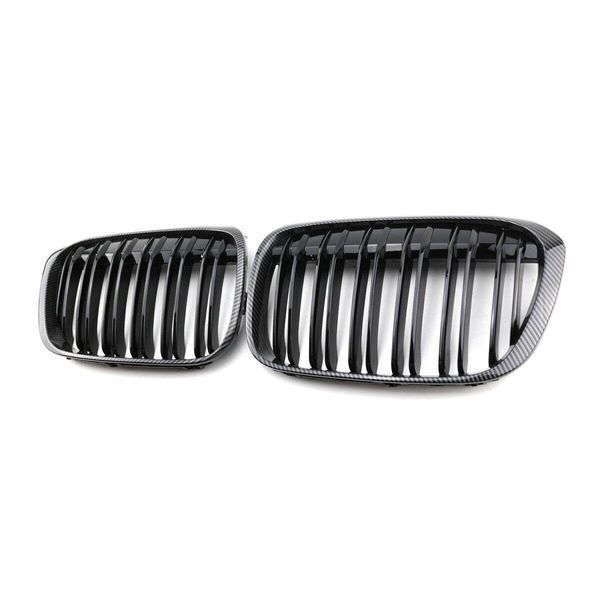 Решетка радиатора на BMW X1 F48 2015-2019 аквапринт под карбон 355211 фото Решетка радиатора на BMW X1 F48 2015-2019 аквапринт под карбон 355211 фото